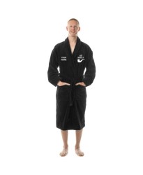 Just Deduce it logo embroidered and custom name Detectives Bathrobe